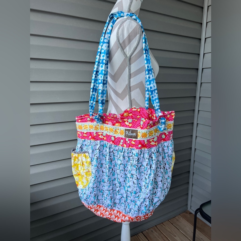 Platinum By Matilda Jane  Busy Bee Large Hobo Bag Tote French Bulldog